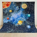 Vorschaubild Spieltuch Bio-Baumwolle Sonnensystem 100 x 100 cm