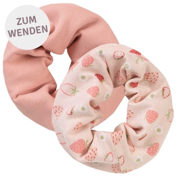 Wende Schlauchschal Erdbeeren rosa 29x25cm