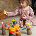 Vorschaubild Nins® Carla 120 teiliges Holzspielzeug Set ab 18 Monaten