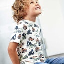 Vorschaubild Leichtes Shirt kurzarm Baustellenfahrzeuge