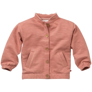 Sweatjacke Knöpfe rosenholz