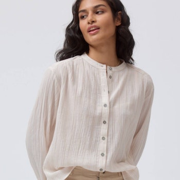 Leichte Damen Bluse naturweiß