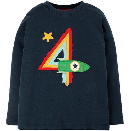 Langarmshirt 8 mit Drachen-Aufnäher