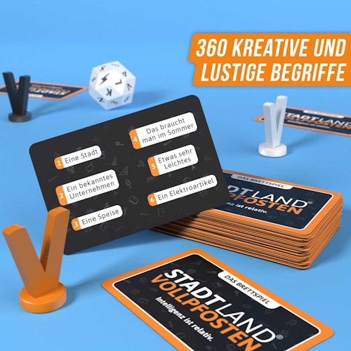 Stadt Land Vollpfosten- Das Brettspiel ab 12