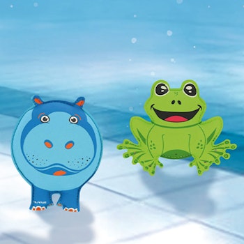 2er Set Tauchtiere aus Neopren Frosch und Nilpferd
