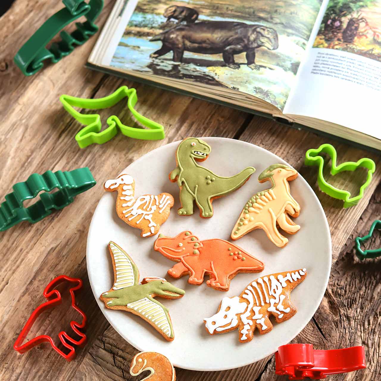 Ausstechformen Dinosaurier, 7 St.