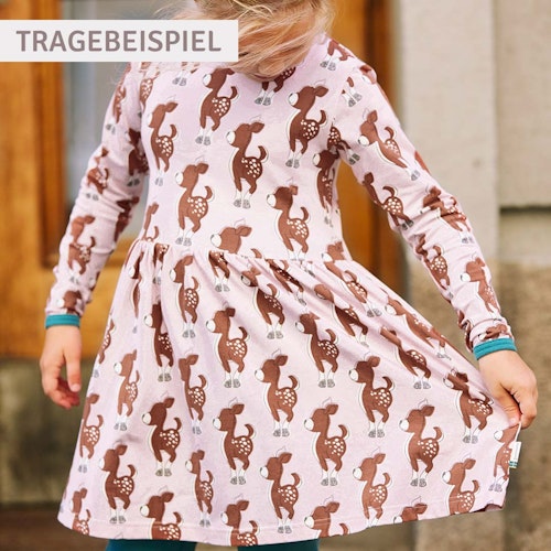 Flatterkleid langarm Orangen