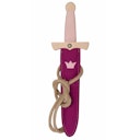 Vorschaubild Holzdolch mit Filzscheide 35 cm in rosa