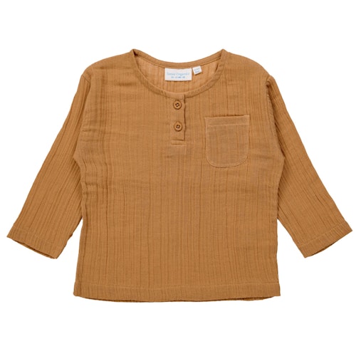 Leichtes Musselin Langarmshirt