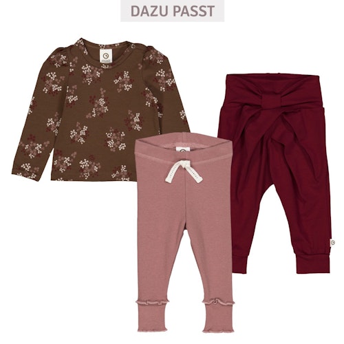 Langarmshirt Puffärmel Blümchen