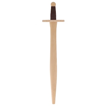 Holzschwert natur gebundener Griff Länge 65 cm