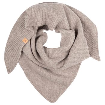 Damen Schal Dreieckstuch Schal beige