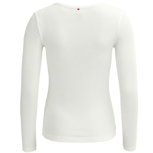 Damen Langarmshirt gerippt blau