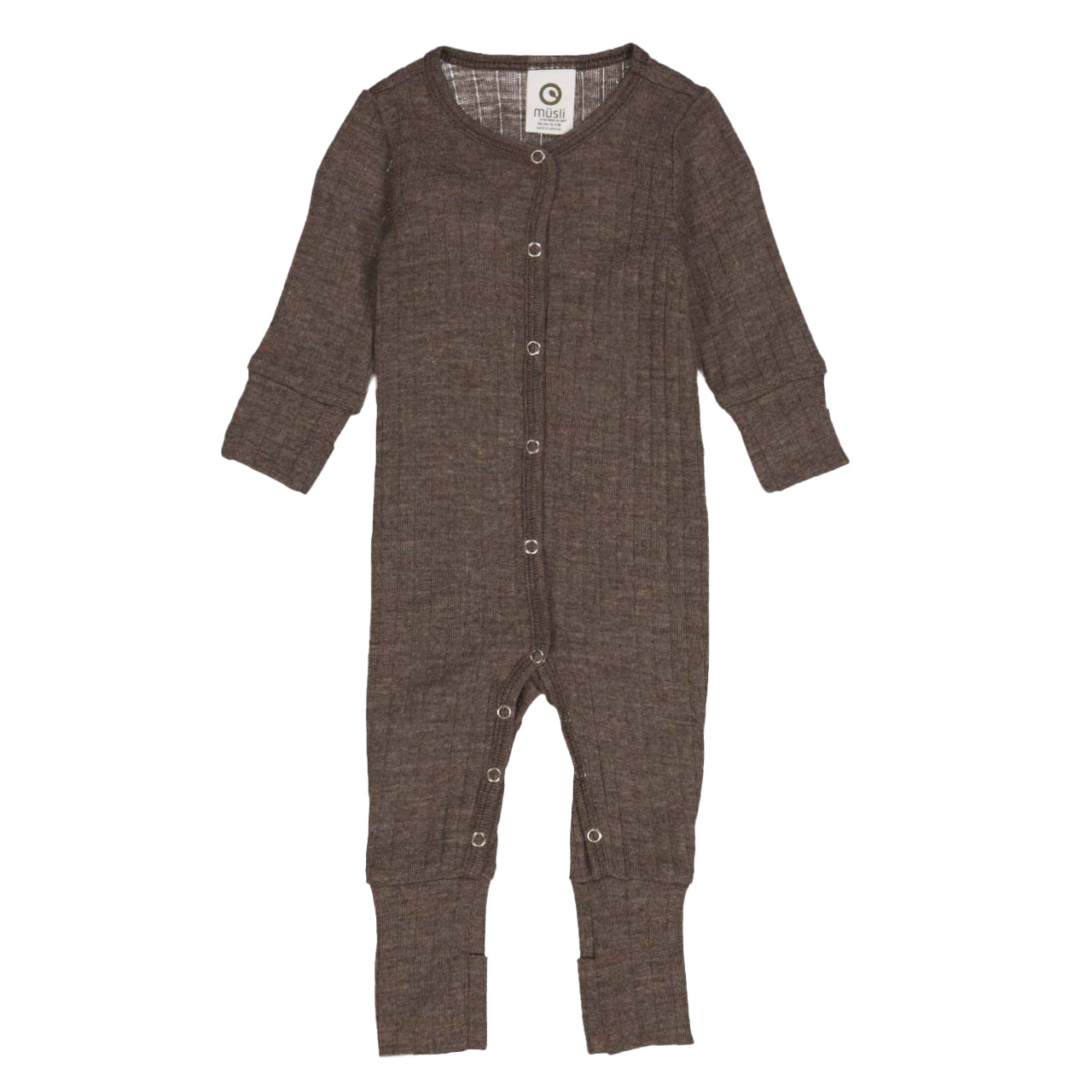 Strampler langarm Wolle