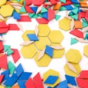 Vorschaubild Geometrische Legeplättchen 250 Stück