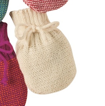 Strick Handschuhe 100% Merino Schurwolle