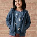 Vorschaubild Sweatjacke Kapuze braun
