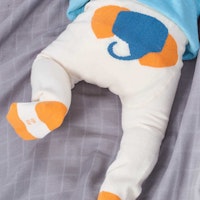 Streifen Strumpfhose mitwachsend