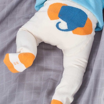 Elefanten Strumpfhose mitwachsend creme