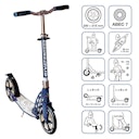 Vorschaubild Alu Scooter Creme bis 100kg 6-99 Jahre 215/230mm-Räder