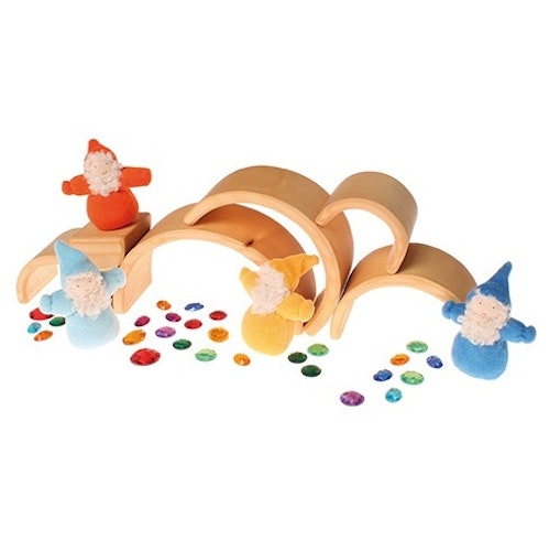 Mittlerer Steckbogen natur 17 cm - 6 Teile