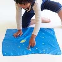 Sternen Spieltuch Seide klein 53 x 53 cm