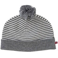 Kuschelige Baby Strickmütze Bommel