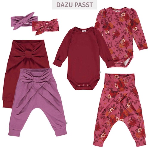 Edle Krabbelhose Schleife Blumen