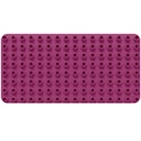 Vorschaubild Bauplatte für Stecksteine – Basisplatte pink 12,5x25 cm