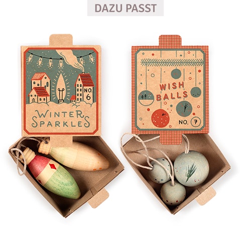 Holz Ornamente Weihnachtsbaumschmuck Wish Balls