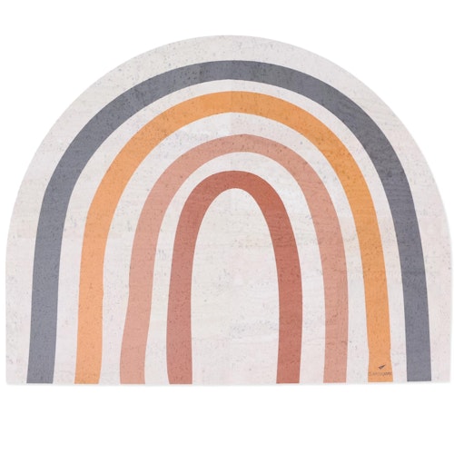 Kinder Tischset aus Kork Regenbogen creme 40 x 31,5 cm
