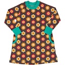 Vorschaubild Sweatkleid langarm Blumen