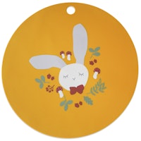 Tischset Silikon Hase senf-gelb