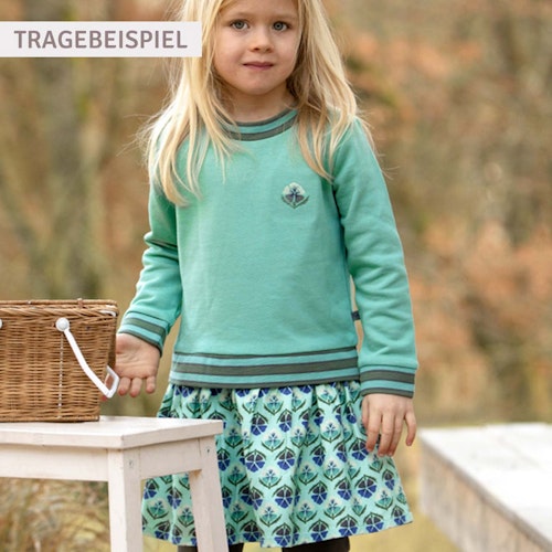 Sweatkleid mit Flanellpatch