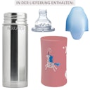 Vorschaubild Isolierte Kleinkindflasche ab 6 Monate Trinklernaufsatz blau