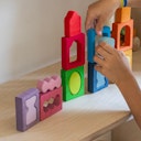 Vorschaubild Bauspiel Fenster bunt 18,6 x 26,6 cm