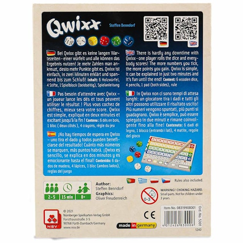 Qwixx – Würfelspiel ab 8 Jahren