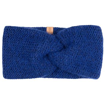 Damen Baby Alpakawolle Stirnband royalblau
