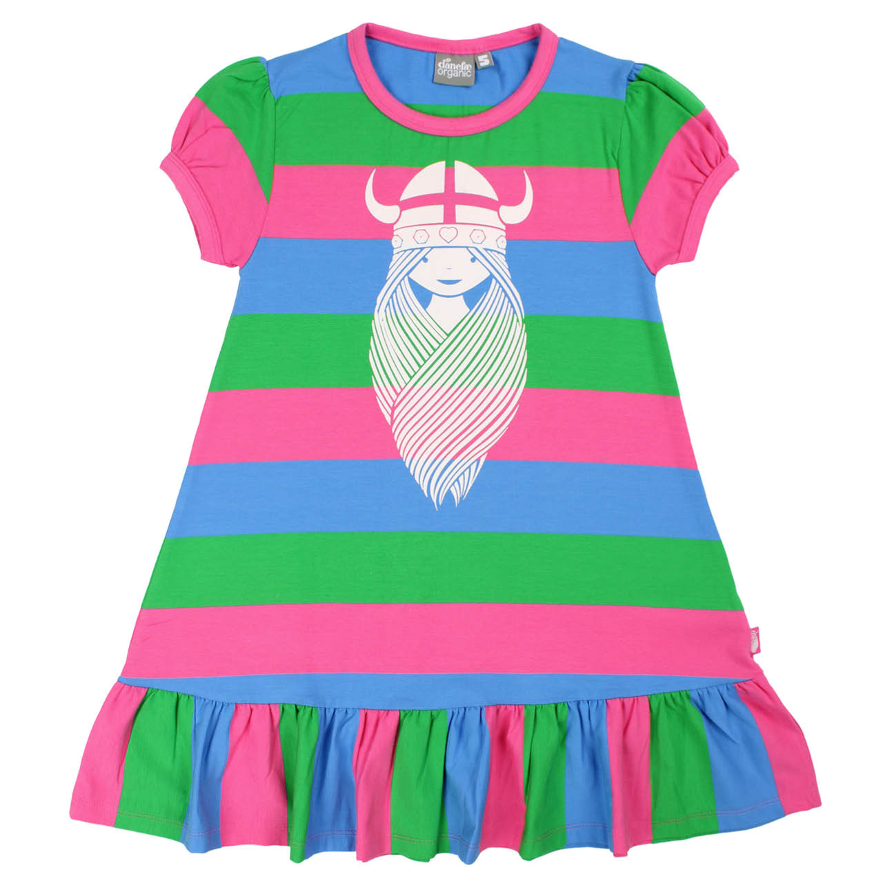 Kurzarm Kleidchen Wikinger Mädchen