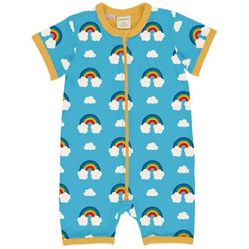 Sommerlicher Beachbody Regenbogen hellblau