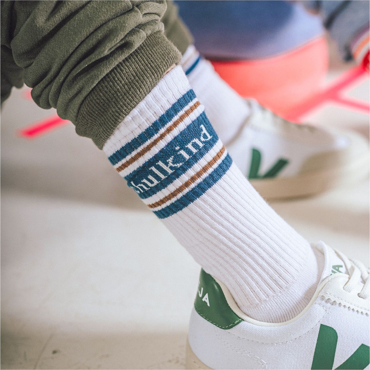 Socken Kikadu Bio-Baumwolle Uni
