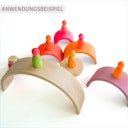 Vorschaubild Neonpink Regenbogen Grimms 10 teilig - 27,4 cm