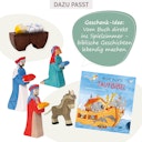 Vorschaubild Jesus Kind in der Wiege Krippenfigur aus Holz