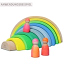 Vorschaubild Neongrün Regenbogen Grimms 10 teilig - 27,4 cm