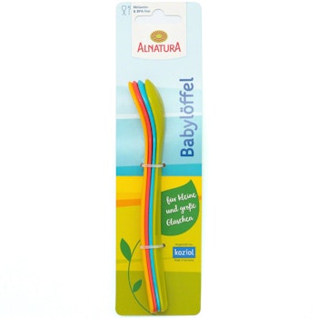 Babylöffel 4er Set in 4 Farben - PVC & BPA frei