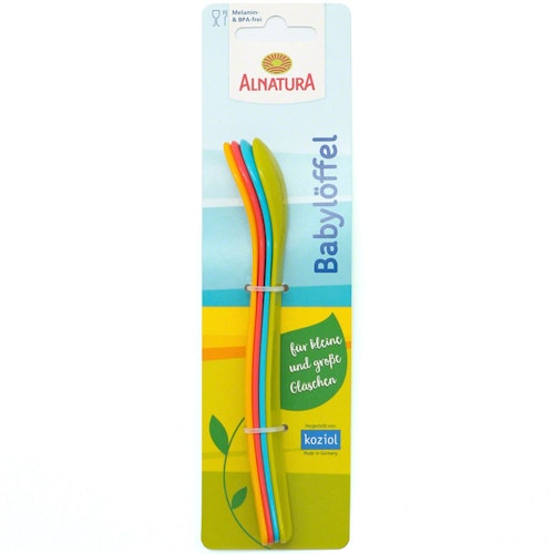 Babylöffel 4er Set in 4 Farben - PVC & BPA frei