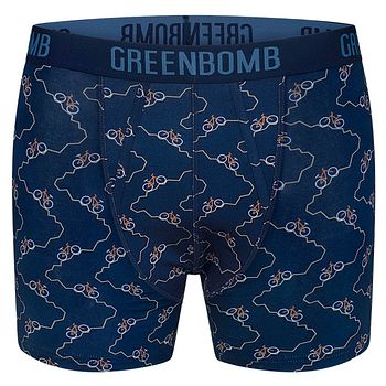 Herren Unterhose Trunks blau Fahrräder