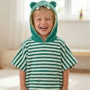 Vorschaubild Bade Poncho mit Kapuze - Streifen