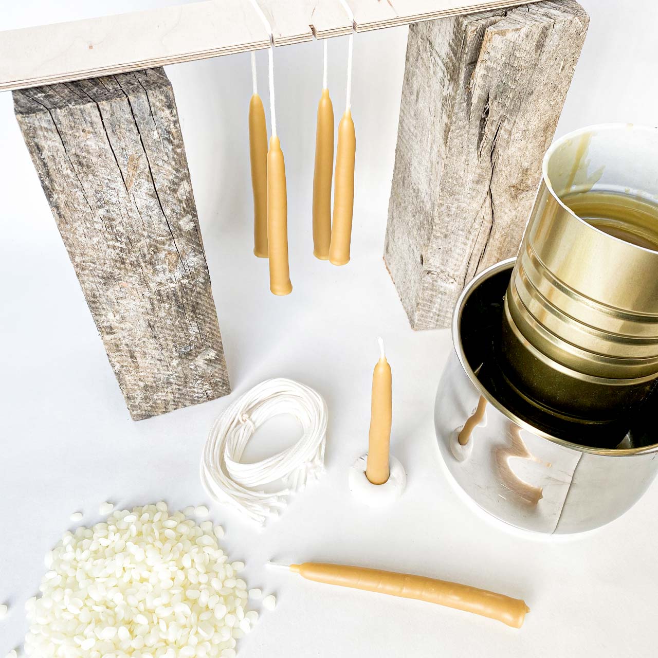 DIY Set zum Kerzenziehen - Bienenwachs