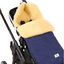 Vorschaubild Natura Kinderwagenfußsack Lammfell marine